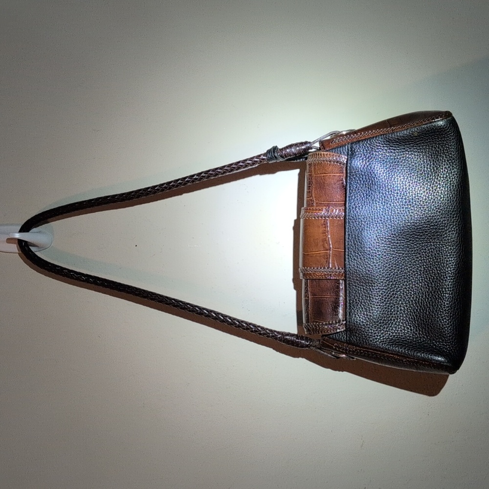 Brighton Chic Leather Shoulder Bag With Heart Charm And Braided Steap Excellent! - Picture 2 of 14